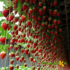 Клубника ампельная Анастасия купить по цене от 370р. в интернет-магазине «Посадика» с доставкой почтой в в Тебердае и по всей России – [изображение №1].